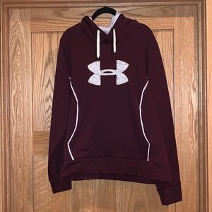 Maroon under armour hoodie